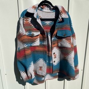 Aztec shacket